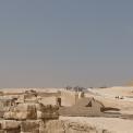 Panorama of the Great Sphinx of Giza, Khafre's Pyramid and Pyramid of Cheops.