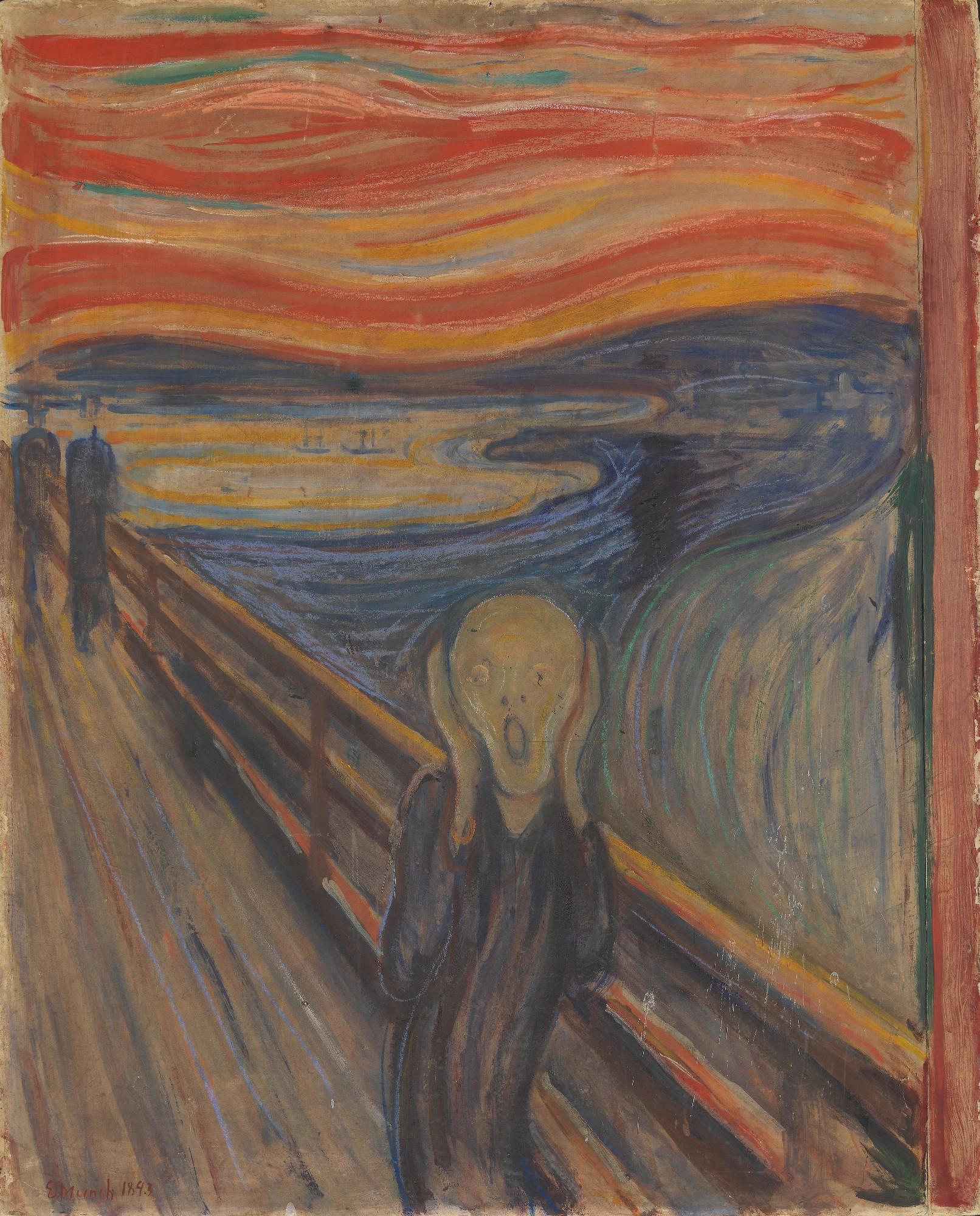 EDVARD MUNCH Art Poster or Canvas Print "Anxiety"
