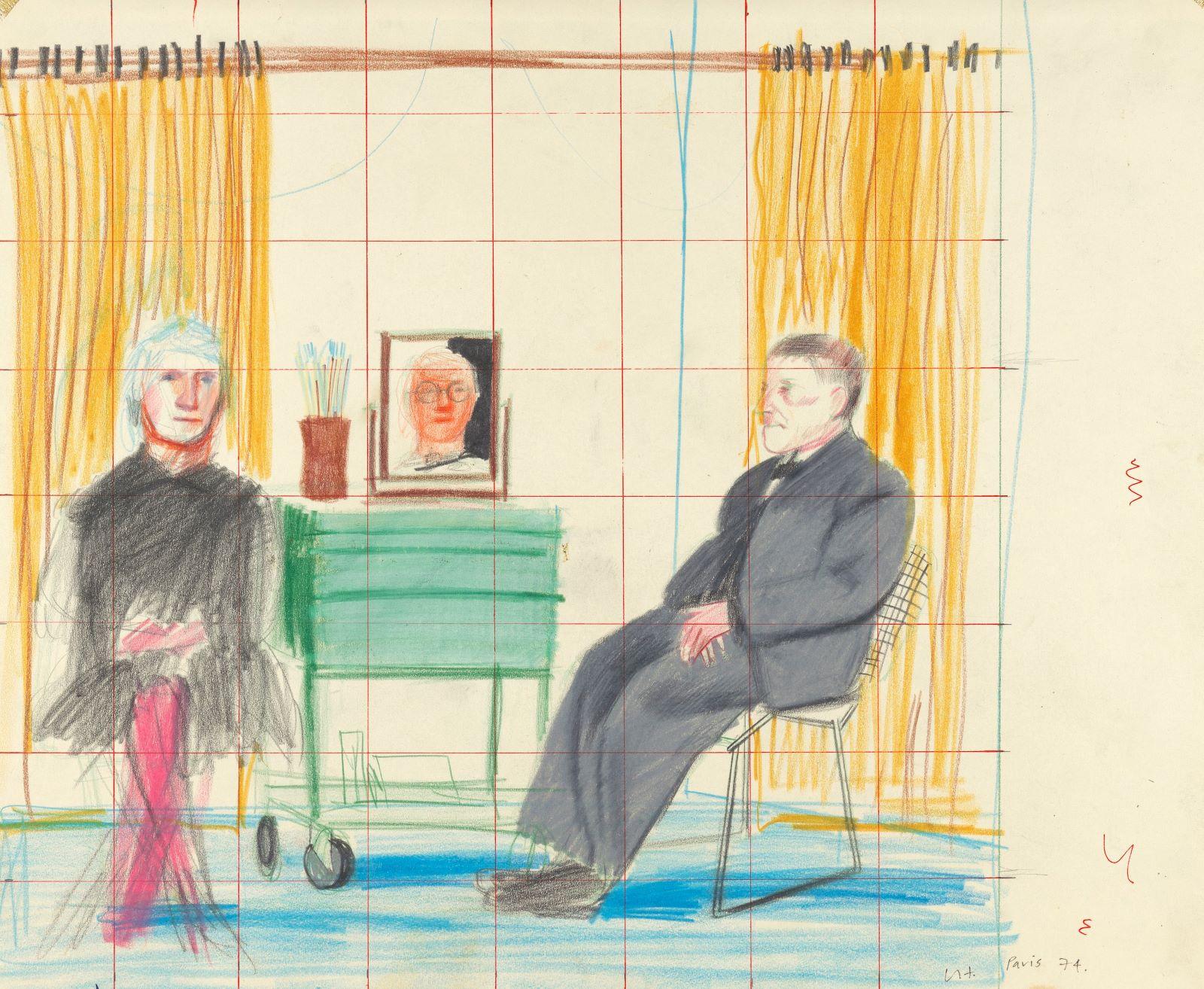 David Hockney Drawing From Life Art Object David Hockney Drawing From Life Art Object