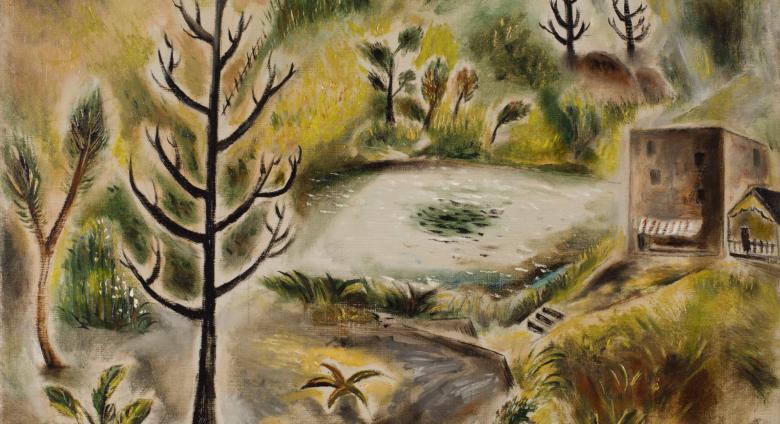 Yasuo Kuniyoshi landscape painting