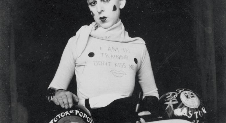 Claude Cahun, Self Portrait from the series I am in Training Don’t Kiss Me, 1927. Silver gelatin print, 117 x 89 mm. (11.7 x 8.9 cm.), Jersey Heritage Collections, © Jersey Heritage. 