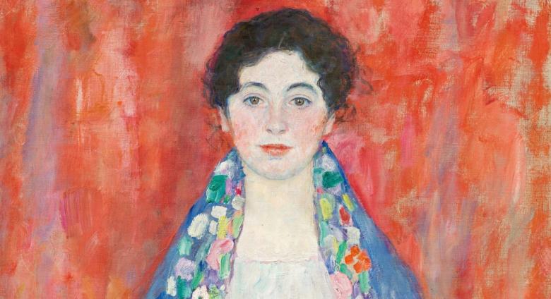 Portrait of Fräulein Lieser, unsigned. Painted by Gustav Klimt in 1917. 