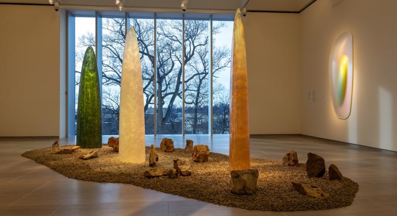 Gisela Colón: Radiant Earth installation image at The Bruce Museum, 2026.