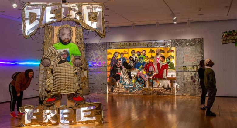 Installation view of Aaron Fowler: Into Existence at the Seattle Art Museum.