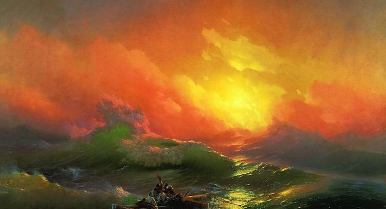 Ivan Aivazovsky, The Ninth Wave, 1850, oil on canvas, Russian Museum