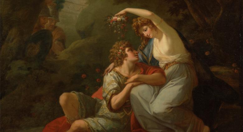 Angelica Kauffmann painting of two figures