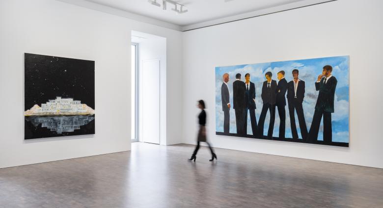 Installation View, Gideon Appah : How to Say Sorry in a Thousand Lights , March 14 – April 15, 2023 , Pace Gallery, London © Gideon Ap pah , courtesy Pace Gallery