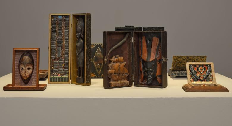 Installation view of 'Betye Saar: New Work,' at Roberts Projects