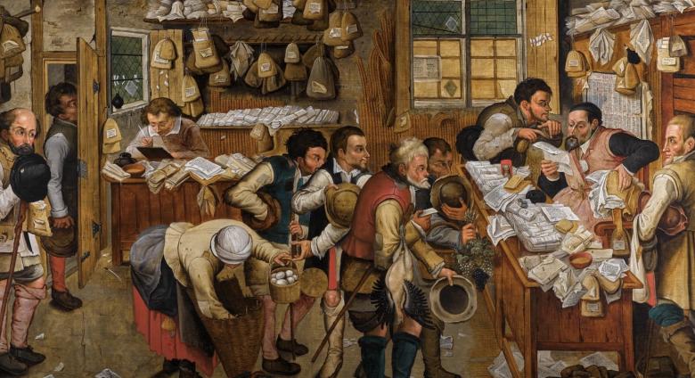 detail Pieter Brueghel the Younger’s ‘The Payment of Tithes’