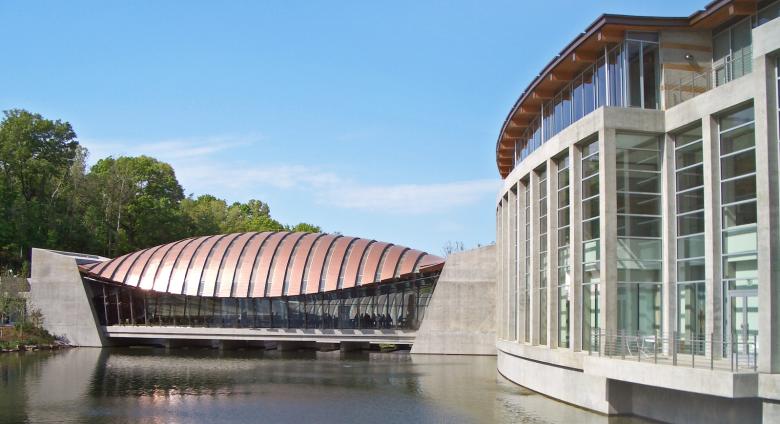 Crystal Bridges Museum of American Art, founded by Walmart heiress Alice Walton in 2011. Source.