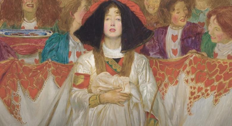 detail pre-raphaelite painting