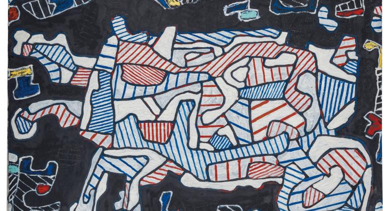 Jean Dubuffet (1901-1985), La Brouette (The Wheelbarrow), signed and dated ‘J. Dubuffet 64’ (lower right), oil on canvas