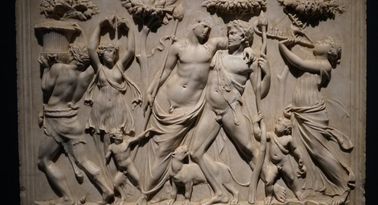 Marble relief with the procession of Bacchus. National Archaeological Museum of Naples.