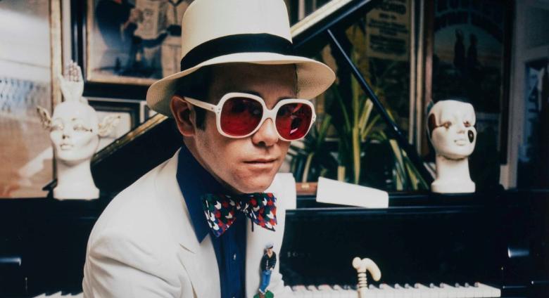 TERRY O'NEILL (1938–2019) Elton John (Album Cover Variant) (Detail). Estimate $6,000 – 8,000