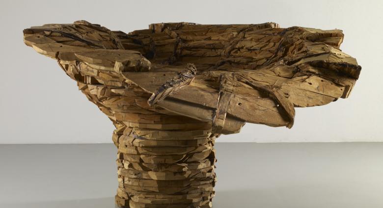 Ursula von Rydingsvard (American, b. Germany, 1942), Exploding Bowl, 2005–6, Cedar, 46 x 37 x 38 in.