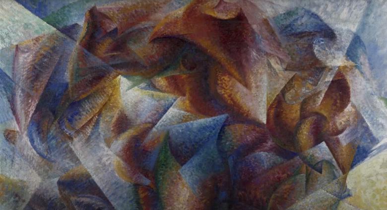 detail of futurist work