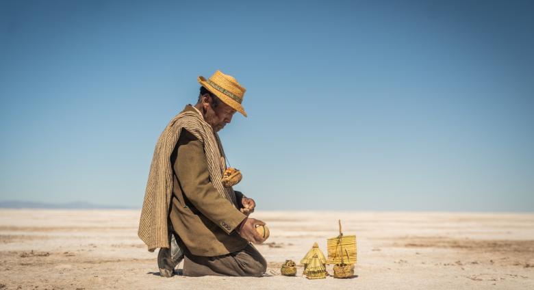 Gaston Zilberman, Qotzuñi: People of the Lake, Photograph, Lake Poopó, Bolivia, 2023