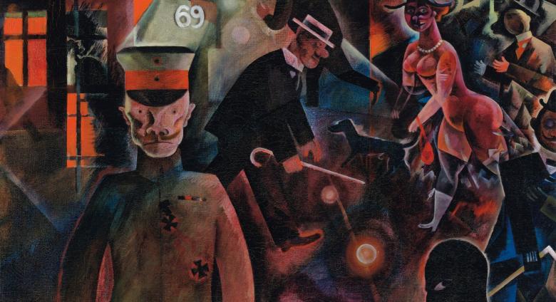George Grosz, Gefährliche Straße, 1918.