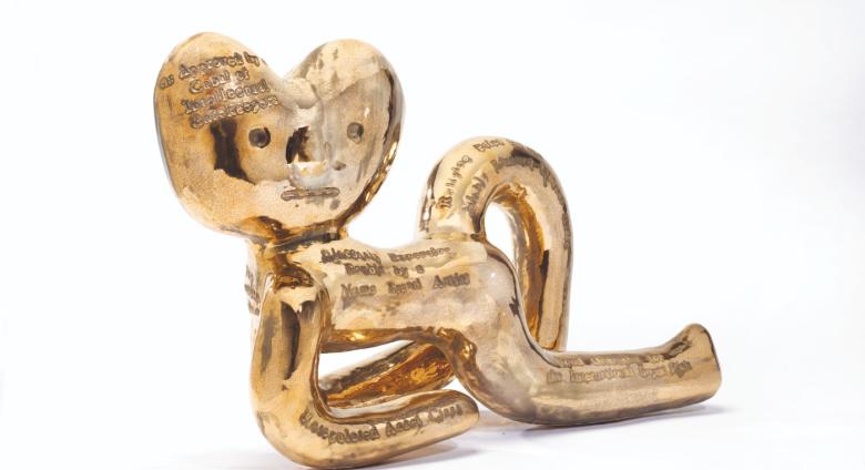 Grayson Perry, Hideously Expensive Bauble by Name Brand Artist, 2019. Glazed ceramic. 39 x 56 x 19 cm. Estimate: £18,000 - 25,000