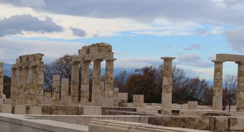 The Palace of Aigai in Vergina, Greece. 
