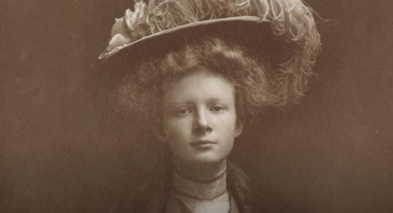 Detail of Portrait of Helen Clay Frick as Young Woman in Hat