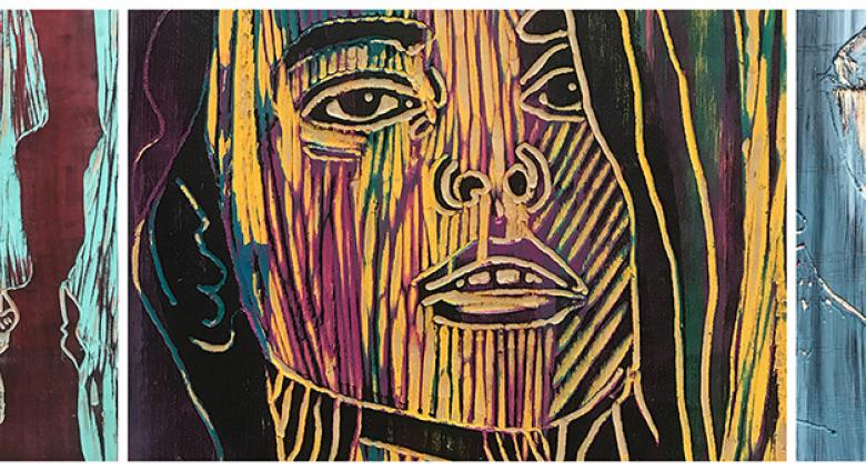 Wood carvings featured in Katya Zvereva: Femme Fleur at The Untitled Space