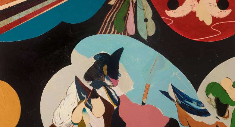 Kenichi Hoshine (b. 1977), Wurlitzer, 2019. Acrylic on wood.