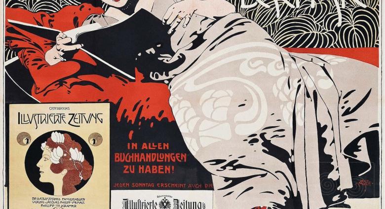 Koloman Moser (Austrian, 1868-1918, Lesen Sie, c. 1900, Color lithograph, Richard H. Driehaus Collection