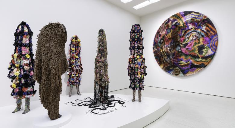 Installation view, Nick Cave: Forothermore, Solomon R. Guggenheim Museum, November 18, 2022–April 10, 2023.