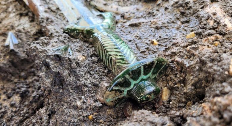 In June, German archeologists found a fully intact Bronze Age (14th century BCE) sword in Nördlingen, Germany.