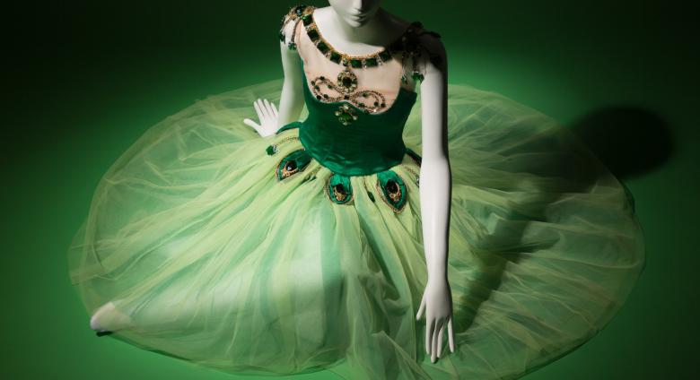 green and velvet tulle tutu dress