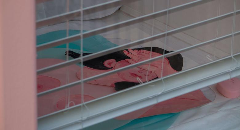 Emilia Olsen, How to Be Alone, 2019. Installed at PUBLIC SWIM.