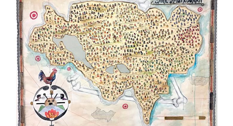 Nyugen Smith. Bundlehouse: Borderlines No.4 (Sint Maricotín), 2017