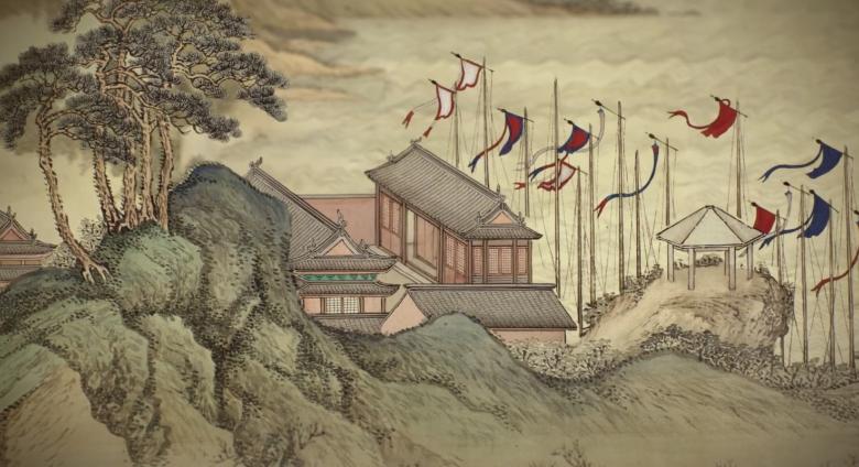 Qing Dynasty Scroll Detail