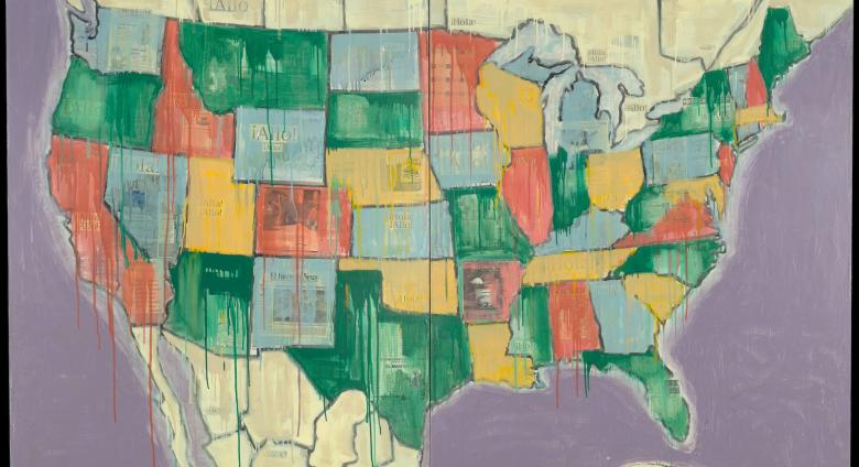 Jaune Quick-to-See Smith, Echo Map I, 2000