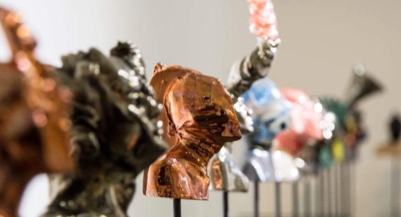 Michal Cimala, Extended Head Series sculptures