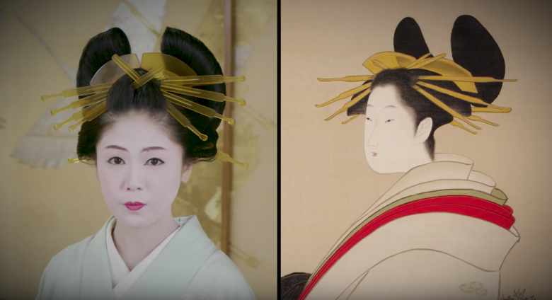 Recreating Ukiyo-e Hairstyles