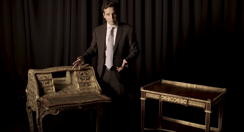 Paul Gallois with desks