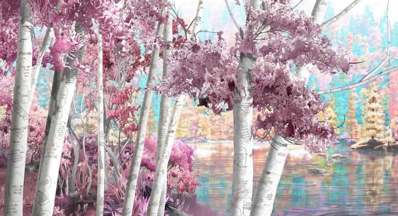 SPRINGBREAK ARTSHOW 2020 - Jessica Lichtenstein - Do They Make a Sound Pastel - 2020 - c print on acrylic - The Untitled Space