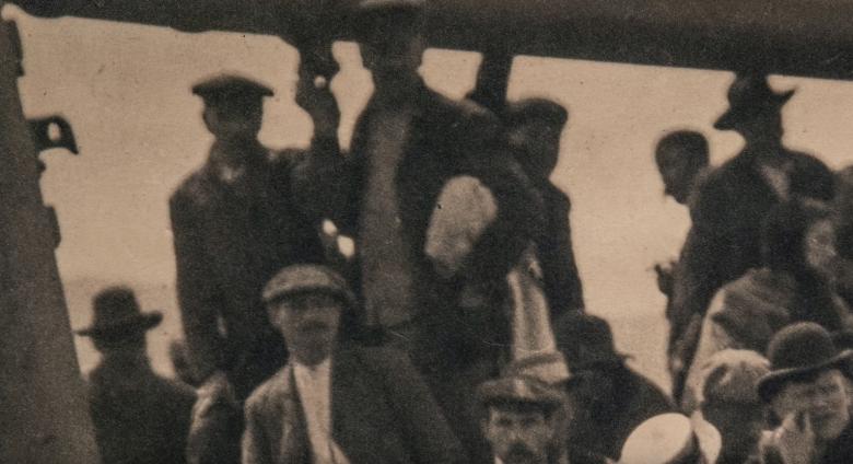 Alfred Stieglitz, The Steerage, 1907, photograph, 33.34 x 26.51 cm (includes black border), Museum Library Purchase, 1965 (LACMA M.65.76.1).