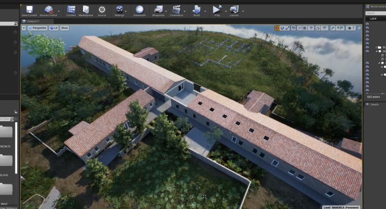 Exterior view Hauser & Wirth Menorca created in HWVR