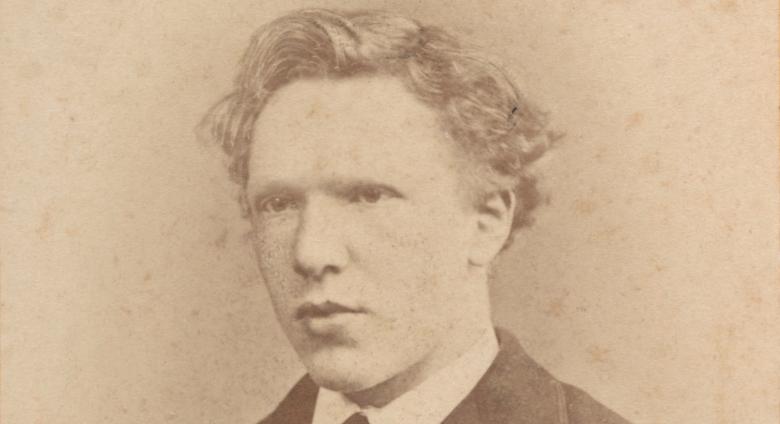 a photo in sepia tone of van gogh at 19 years old. described in more detail within the story.