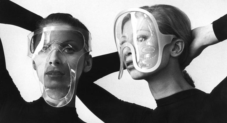Pierre Cardin vinyl eyewear, 1970.