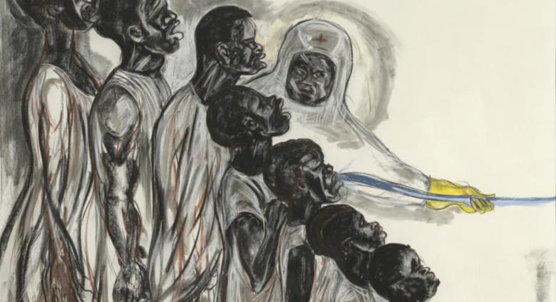 Left panel detail white power gin