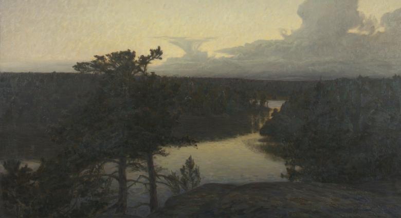 Prins Eugene (Swedish, 1865–1947). Clear Night after the Rain, 1904. Oil on canvas. 39 3/8 x 63 inches (100 x 160 cm). Prins Eugens Waldemarsudde, Stockholm. Photo: Lars Engelhardt, Prins Eugens Waldemarsudde.