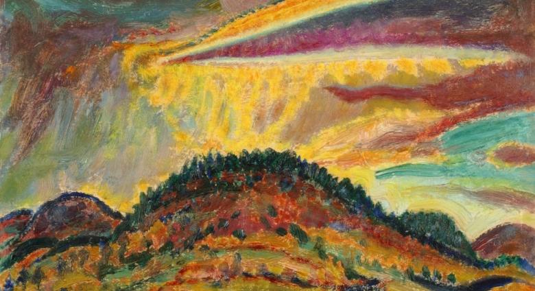 Harold Weston, Sunset Over Baxter Mountain, 1920