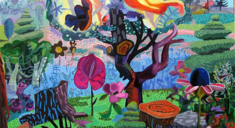 JoAnne Carson, Wishful Thinking, 2019. Acrylic on canvas.