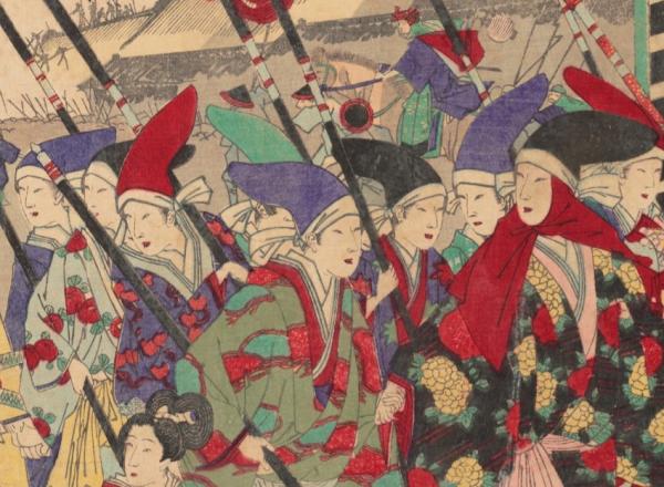 Chikanobu Toyohara, Flowers of Edo Series Japan, Meiji Period (1868-1917), 1889. Private collection.