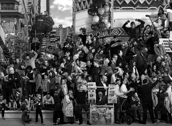 JR, The Chronicles of San Francisco, 2018 (detail)