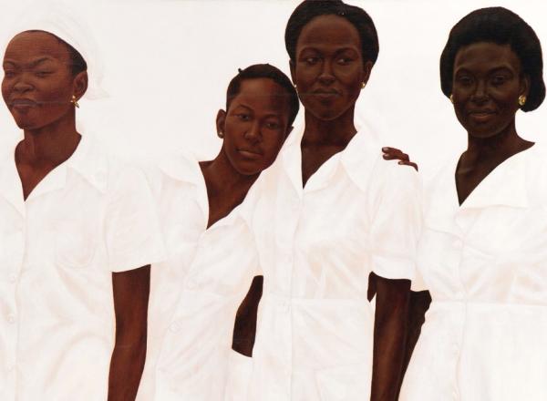 Barkley L. Hendricks Lagos Ladies (Gbemi, Bisi, Niki, Christy) 1978 (Detail)